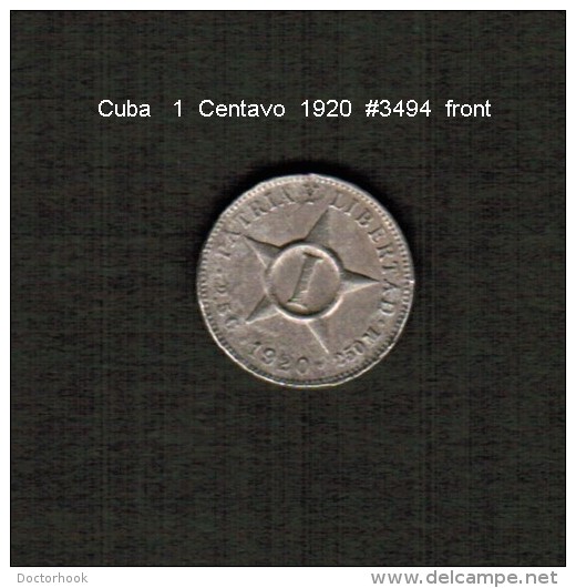 CUBA    1  CENTAVO   1920  (KM # 9.1) - Kuba