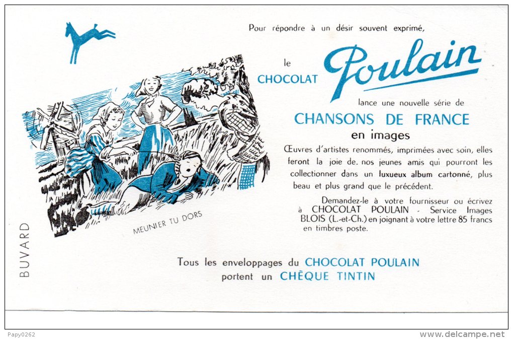 132F)  BUVARD  CHOCOLAT POULAIN - - Kakao & Schokolade