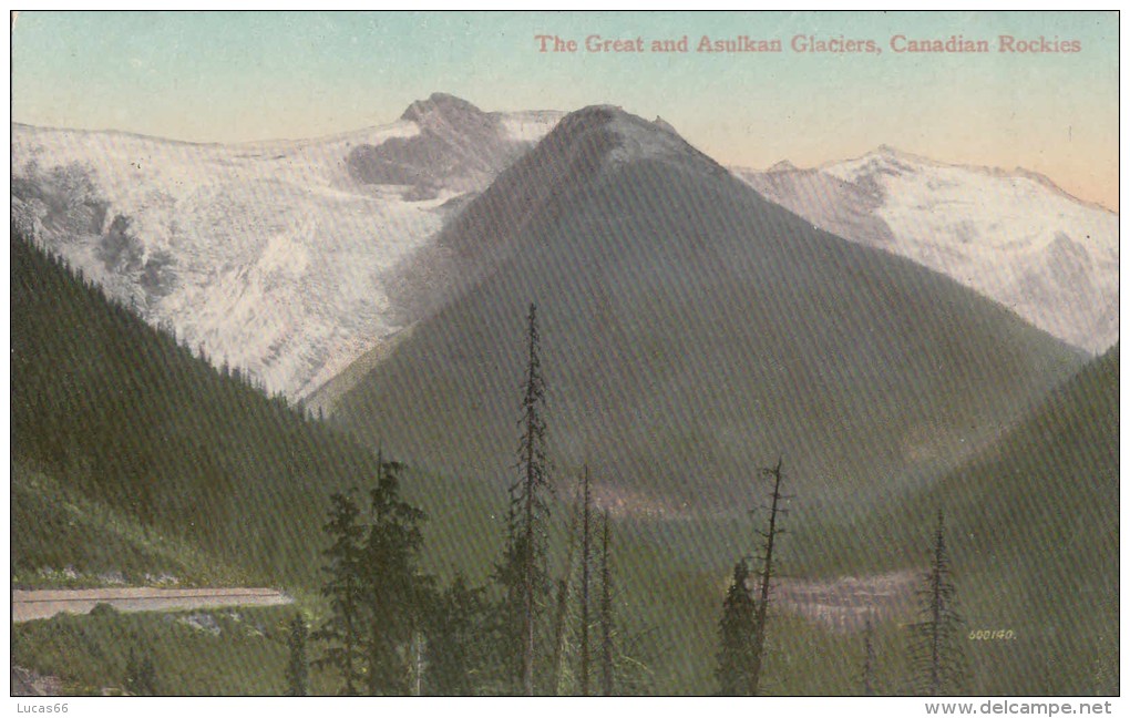 C1900 CANADIAN ROCKIES THE GREAT AND ASULKAN GLACIERS - Autres & Non Classés