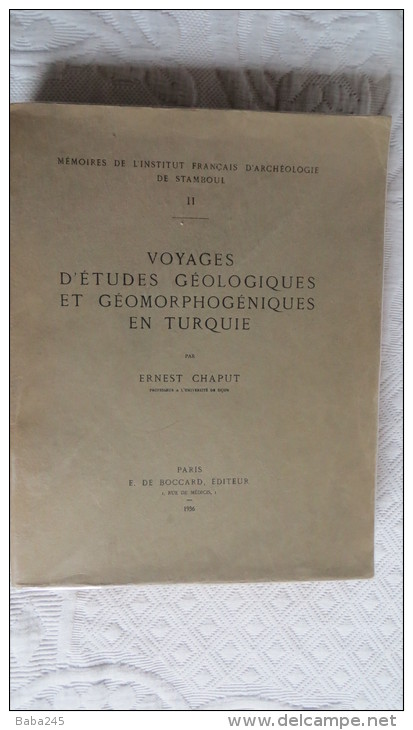 MEMOIRE DE L'INSTITUT FRANCAIS D'ARCHEOLOGIE DE STAMBOUL 1936 REGION ANKARA.. - Archäologie