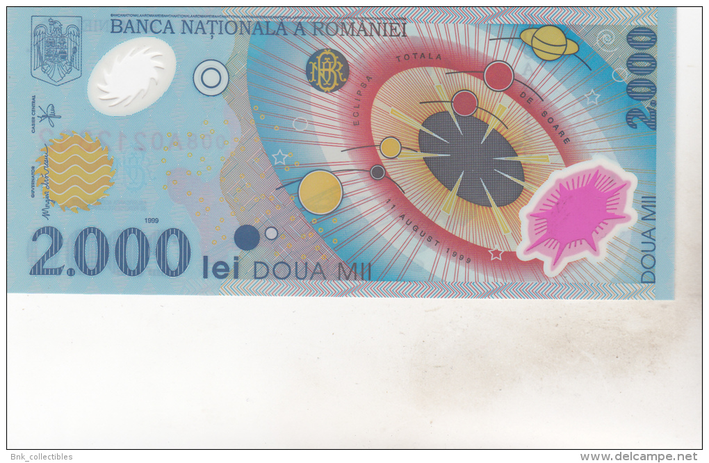 Romania 2000 Lei 1999 Polymer , Unc - Romania