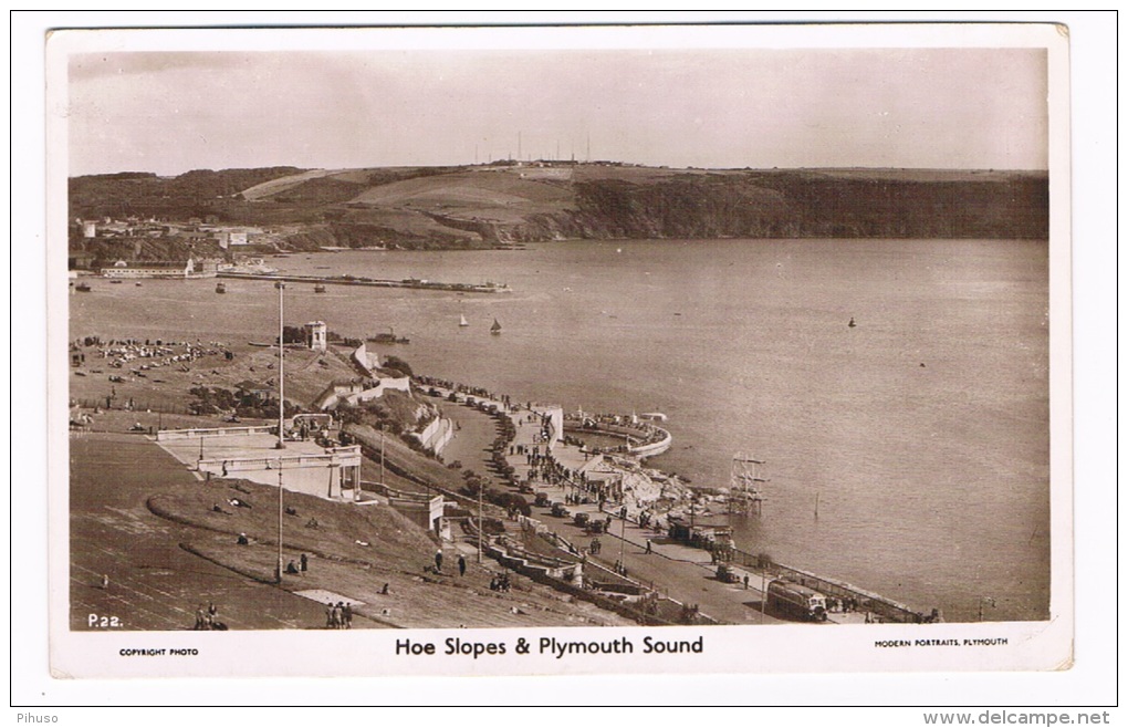 UK1865    PLYMOUTH : Hoe Slopes & Plymouth Sound - Plymouth