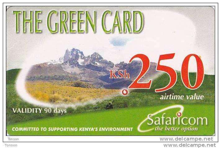 Kenya, KSh 250, The Green Card, 2 Scans.      Expiry : 12-01-2010. - Kenia