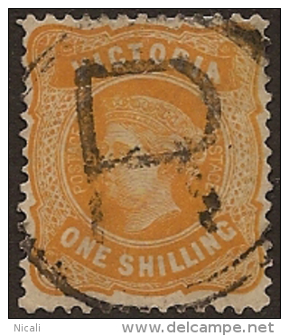 VICTORIA 1901 1/- Yellow QV SG 381 U UI213 - Used Stamps