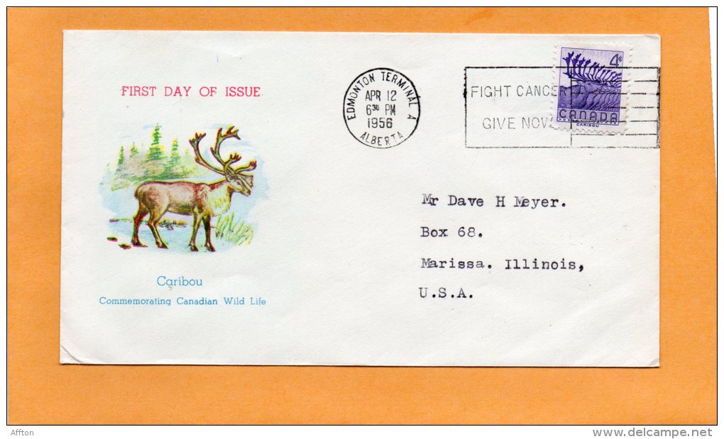 Canada 1956 FDC - 1952-1960