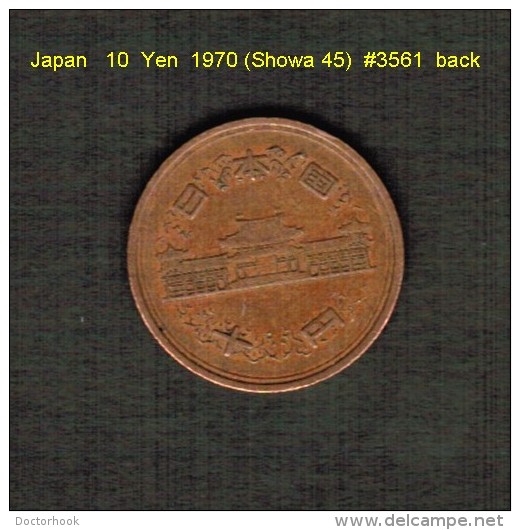 JAPAN    10  YEN  1970 (HIROHITO 45---SHOWA PERIOD)  (Y # 73a) - Japan