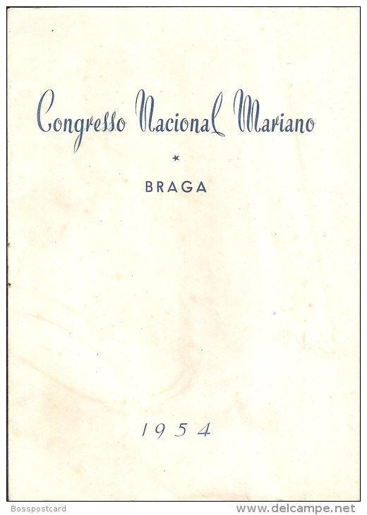 Braga - Congresso Nacional Mariano. Orquestra Sinfónica Do Porto. Orfeon Pamplonés De España (8 Scans) - Oude Boeken