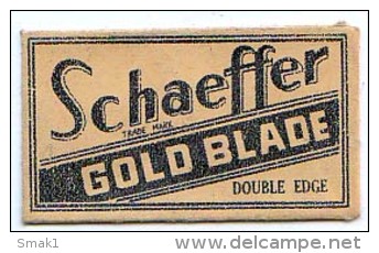 RAZOR BLADE RASIERKLINGE SCHAEFFER GOLD BLADE - Scheermesjes