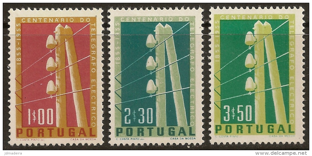 Portugal – 1955 Telegraph Centenary Mint Complete Set - Ungebraucht