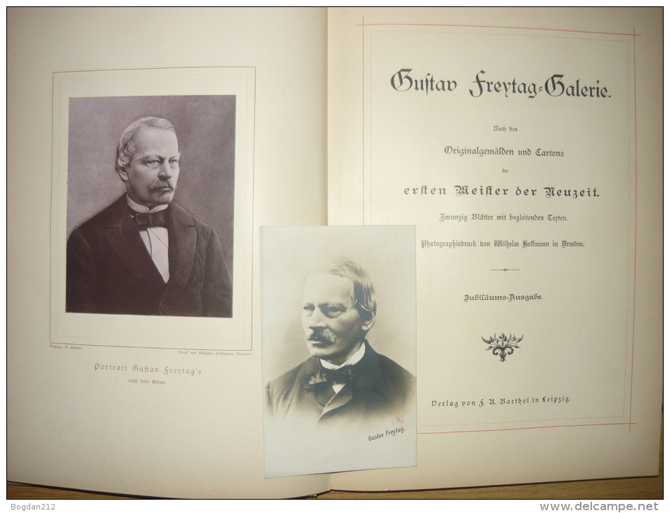 GUSTAV FREYTAG - GALERIE, Jubilaums Ausgabe, F.U.Barthel In Leipzig. - Biografieën & Memoires