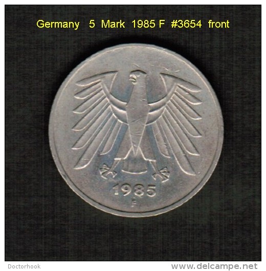 GERMANY   5  MARK  1985 F  (KM # 140.1) - 5 Marchi