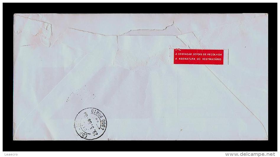 Portugal Covers 1988 RARE POSTAGE TAXE DUE (T) In OFFICIAL Cover Mail CTT Post Office Gc1672 - Briefe U. Dokumente