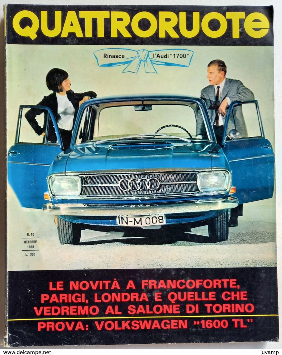 QUATTRORUOTE  N. 118   DEL   OTTOBRE 1965 (CART 65) - Engines