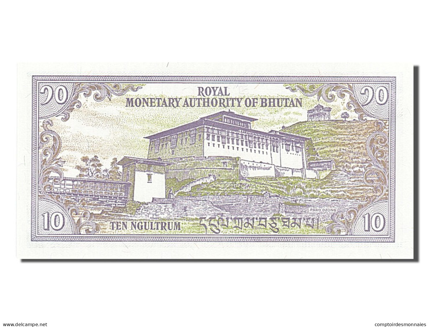 Billet, Bhoutan, 10 Ngultrum, 2000, NEUF - Bhutan