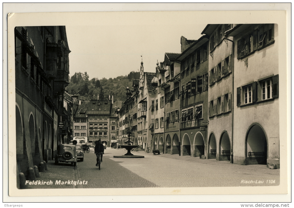 Feldkirch Marktqlatz   (  Voitures Années 50 ) - Feldkirch