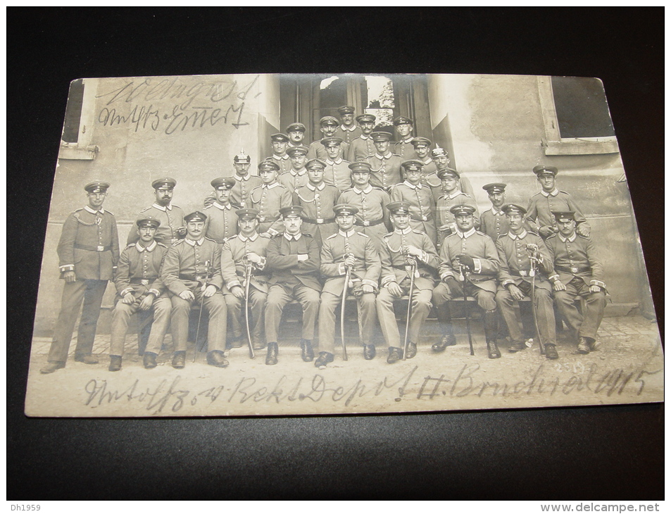 BRUCHSAL 10. UNTEROFFZ REKRUTEN DEPOT FELDPOST MILITAIRE ARMEE 1915 - Bruchsal