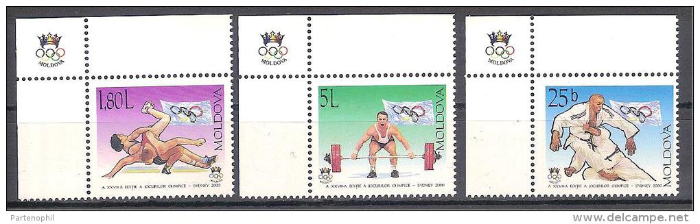 2000 MOLDAVA 3 V. MNH GIOCHI OLIMPICI SYDNEY SPORTS 2000 - Verano 2000: Sydney