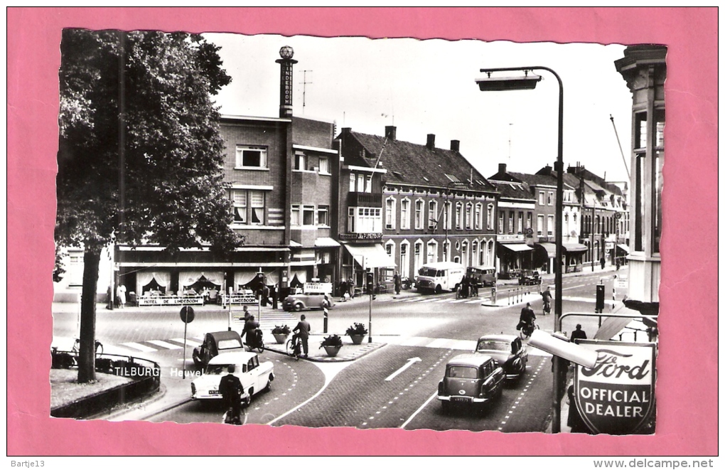 TILBURG HEUVEL MET FORD EN HOTEL DE LINDEBOOM ECHTE FOTO NIET GELOPEN - Tilburg