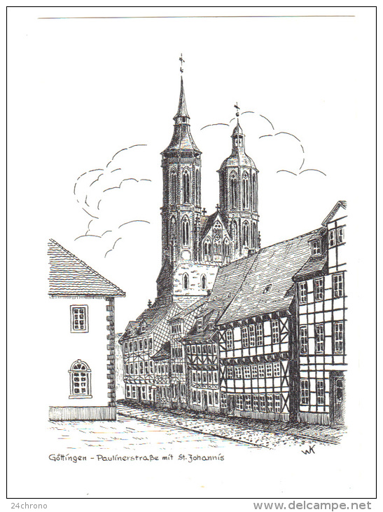 Allemagne: Gottingen, Paulinerstrasse Mit St. Johannis (14-244) - Goettingen