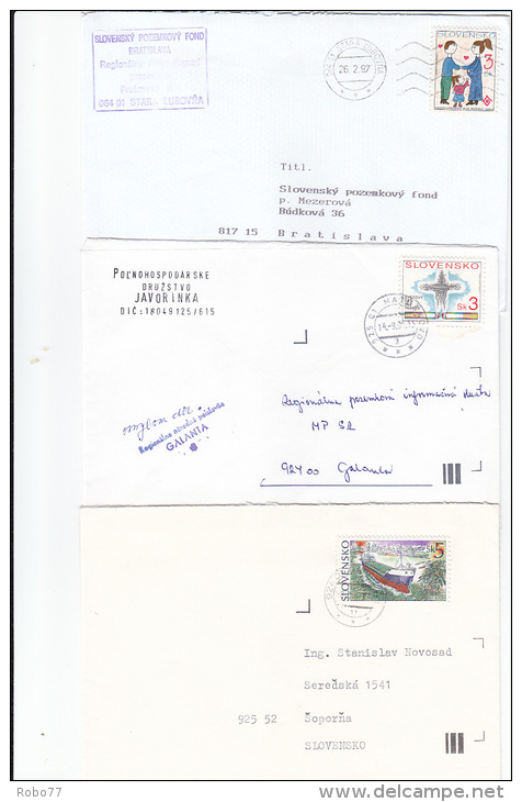 Slovakia. Collection of 55 covers and postcards. Stamps with scouting, celebrity, castle, art, sport, nature.. (E03092)