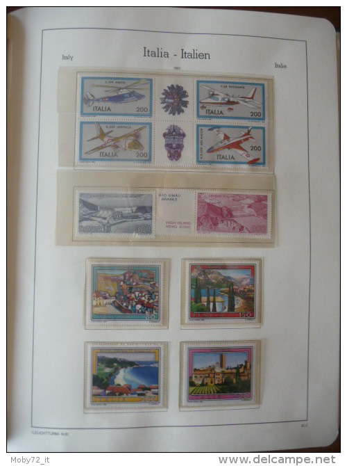 Collezione Italia 1981/97 Su Fogli Leuchtturm (m1) - Collections (en Albums)