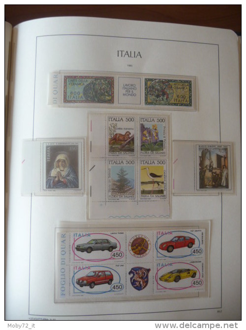 Collezione Italia 1981/97 su fogli Leuchtturm (m1)