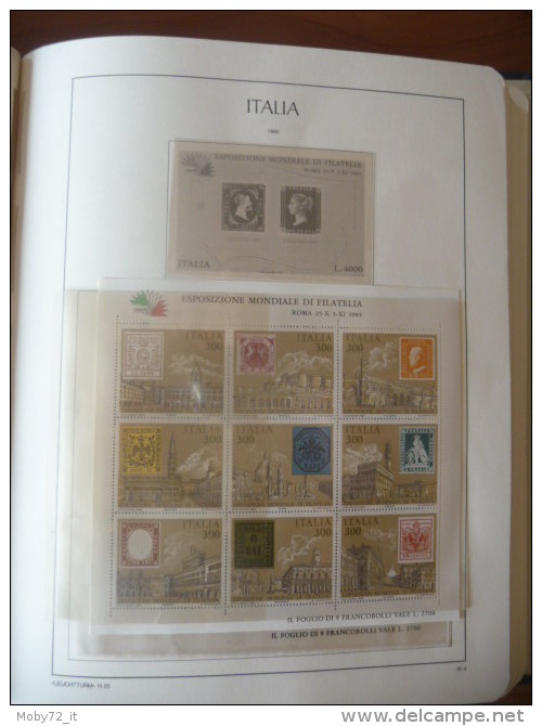 Collezione Italia 1981/97 su fogli Leuchtturm (m1)