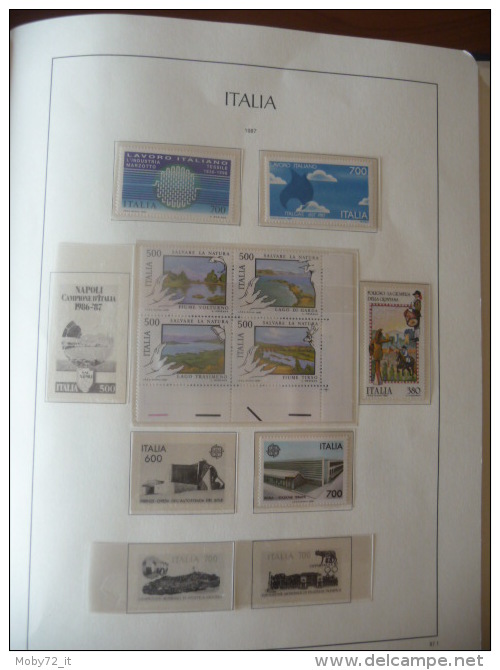 Collezione Italia 1981/97 su fogli Leuchtturm (m1)