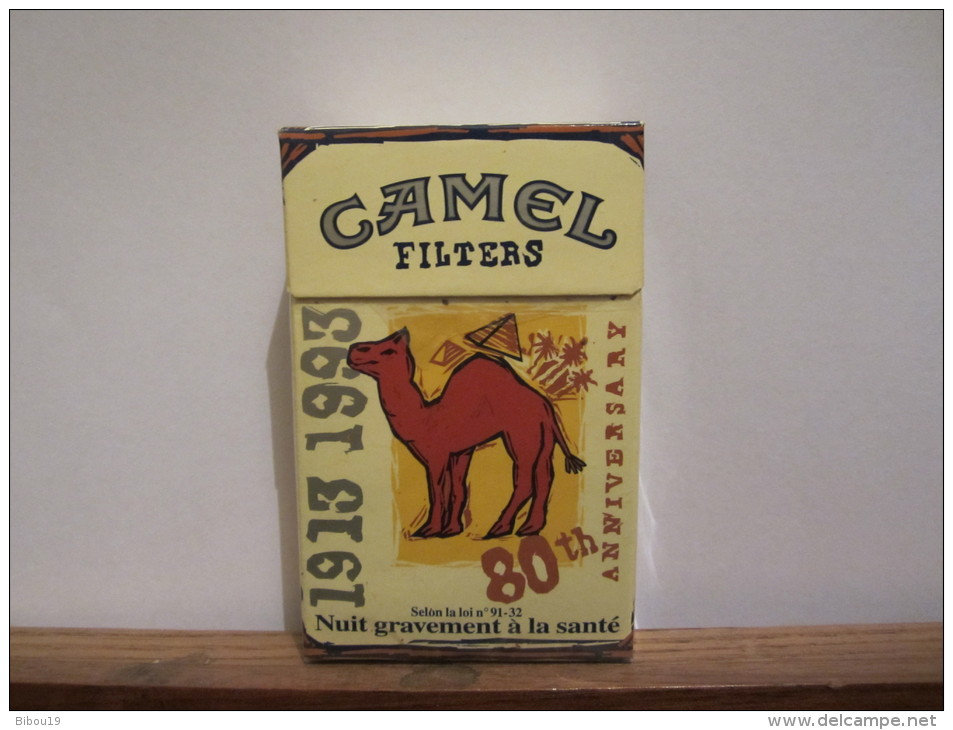 PAQUET VIDE  1913 1993 80TH ANNIVERSARY CAMEL - Empty Cigarettes Boxes