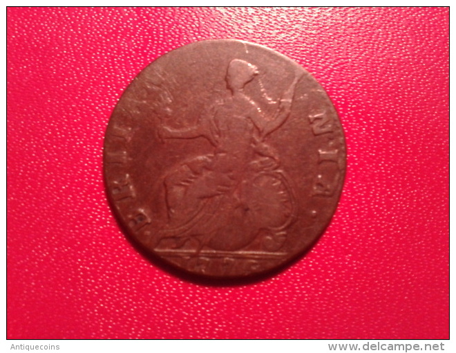 GREAT-BRITAIN (GEORGIUS III) : 1/2 PENNY 1775 - Otros & Sin Clasificación