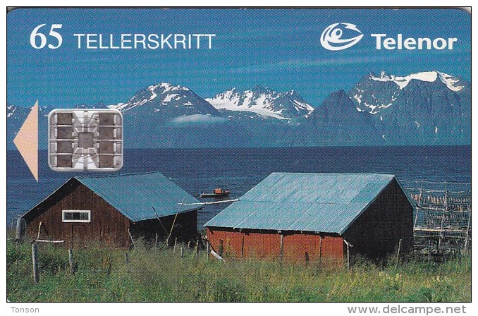 Norway, N069, Lyngen, Mountains, Chip : SI-7, 2 Scans. - Norwegen