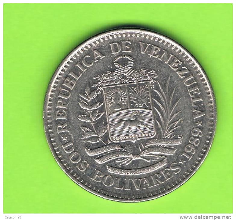 VENEZUELA -  2 Bolivar  1989  KM43 - Venezuela