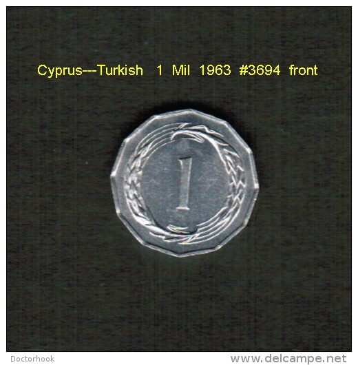 CYPRUS---TURKISH    1  MIL  1963   (KM # 38) - Zypern