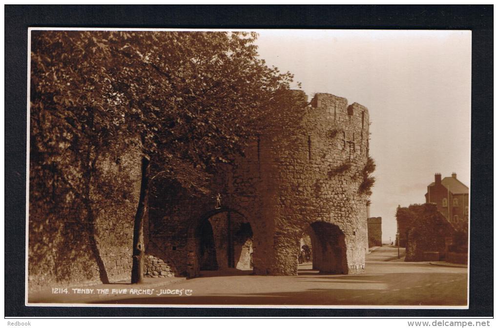 RB 967 - Judges Real Photo Postcard - The Five Arches - Tenby - Pembrokeshire Wales - Pembrokeshire