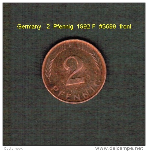 GERMANY    2  PFENNIG  1992 F   (KM # 106a) - 2 Pfennig