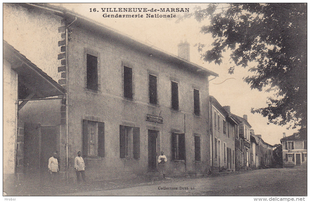 VILLENEUVE DE MARSAN, Gendarmerie Nationale, Non Circulee - Villeneuve De Marsan