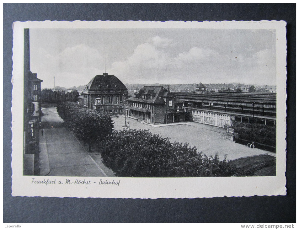 AK FRANKFURT A.M. - HÖCHST Bahnhof 1943 //  D*10497 - Hoechst