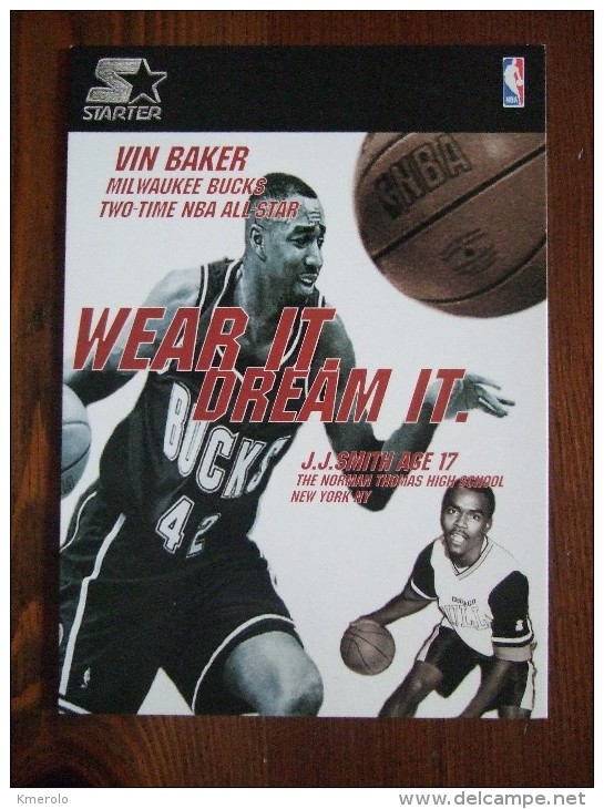 Vin Baker Basketball Player Carte Postale - Basket-ball