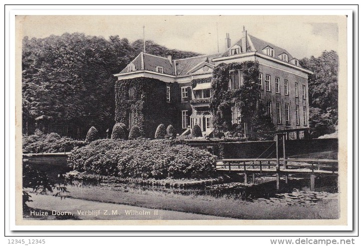 Doorn, Huize Doorn, Verblijf Z.M. Wilhelm II - Doorn