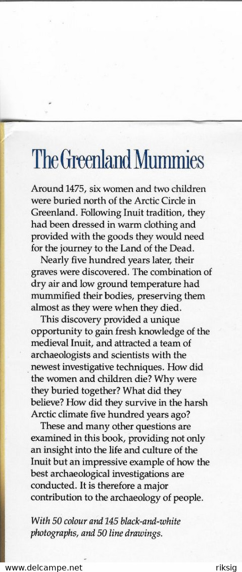 The Greenland Mummies. ISBN 87 7241 499 5 - Anthropologie
