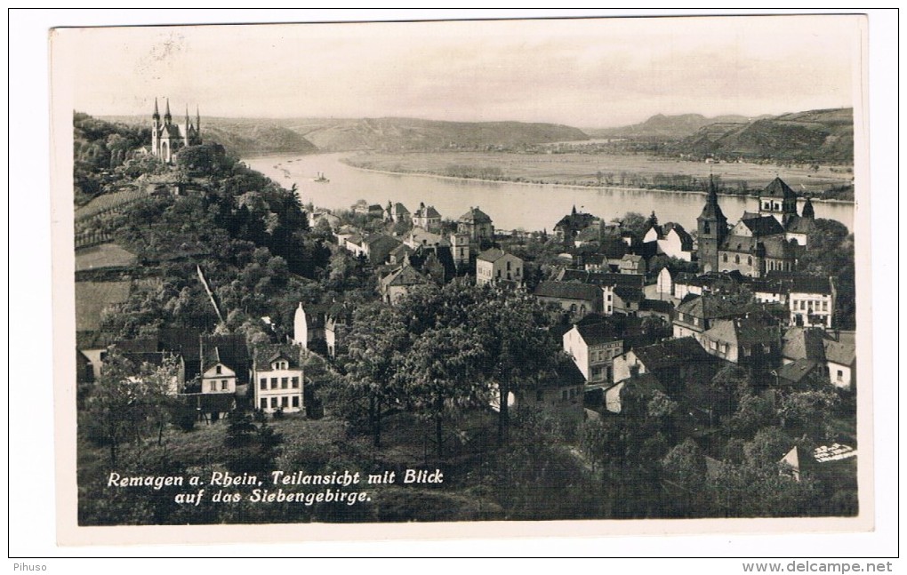 D4361   REMAGEN : Teilansicht Mit Blick Auf Das Siebengebirge - Remagen