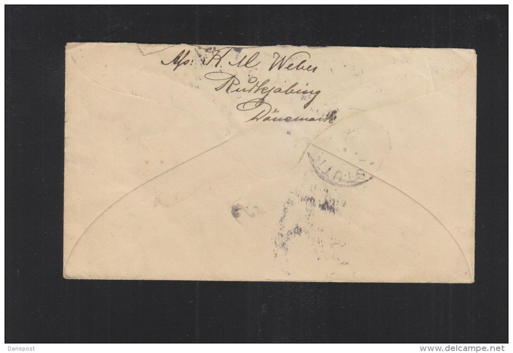 Dänemark Umschlag Mit ZuF 1895 - Lettres & Documents