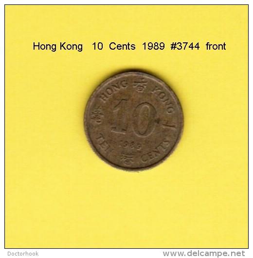 HONG KONG    10  CENTS  1989  (KM # 55) - Hong Kong