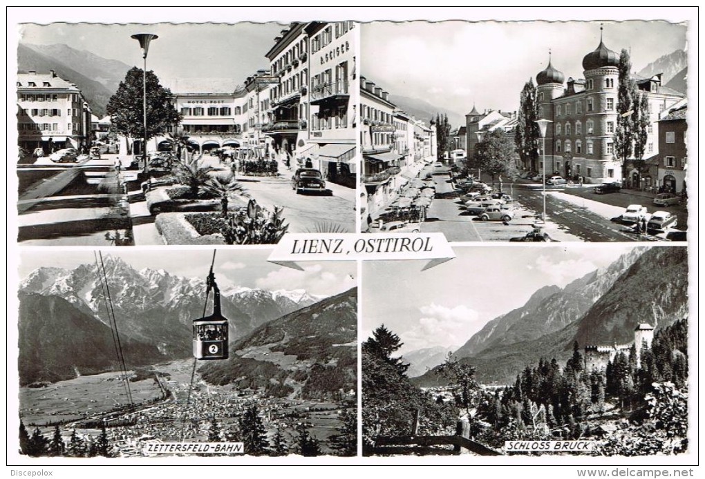 I1859 Lienz - Zettersfeld Bahn - Schloss Bruck - Auto Cars Voitures / Viaggiata 1960 - Lienz