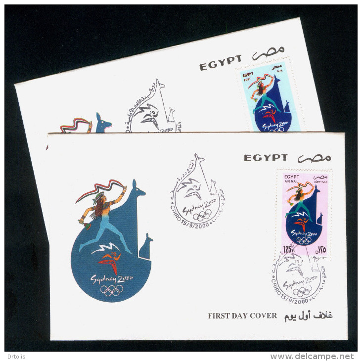 EGYPT / 2000 / SPORT / SUMMER OLYMPIC GAMES / SYDNEY 2000 / FDC - Brieven En Documenten