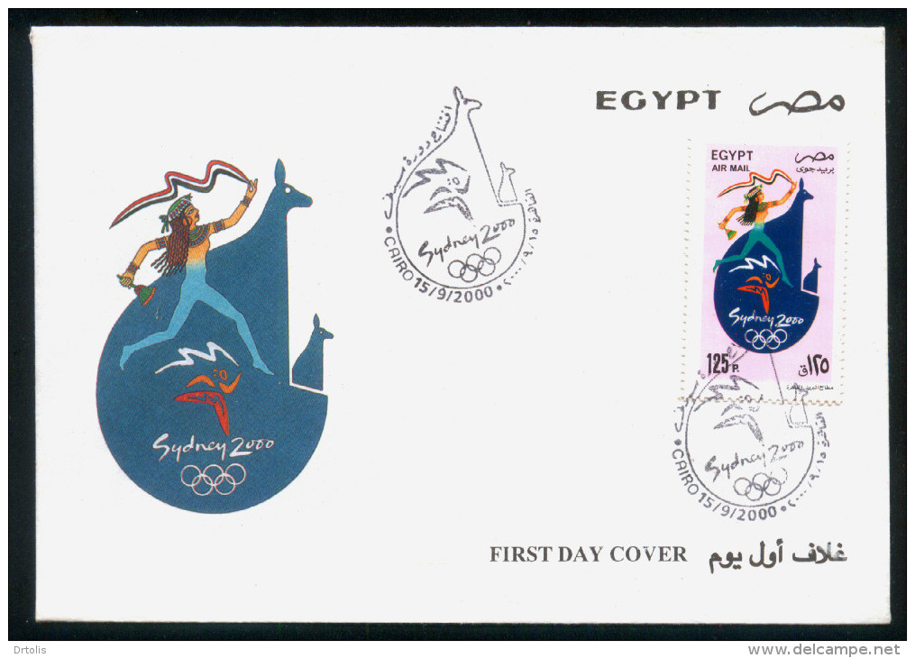 EGYPT / 2000 / SPORT / SUMMER OLYMPIC GAMES / SYDNEY 2000 / FDC - Brieven En Documenten