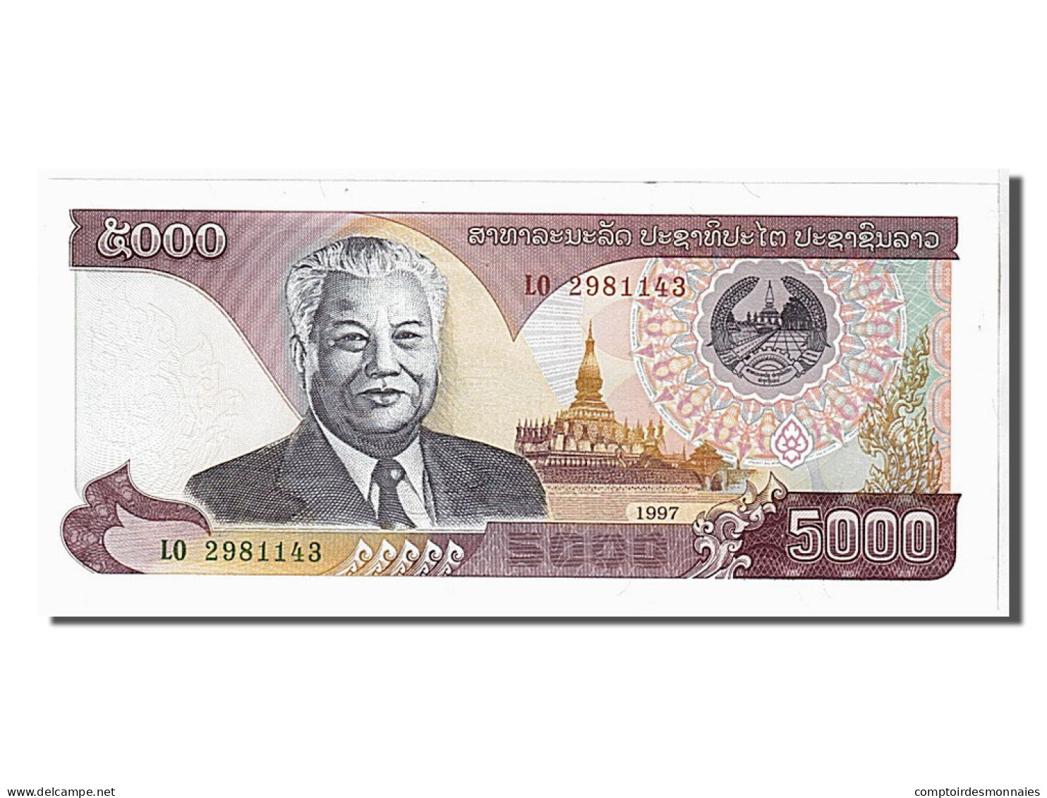 Billet, Lao, 5000 Kip, 1997, KM:34a, NEUF - Laos