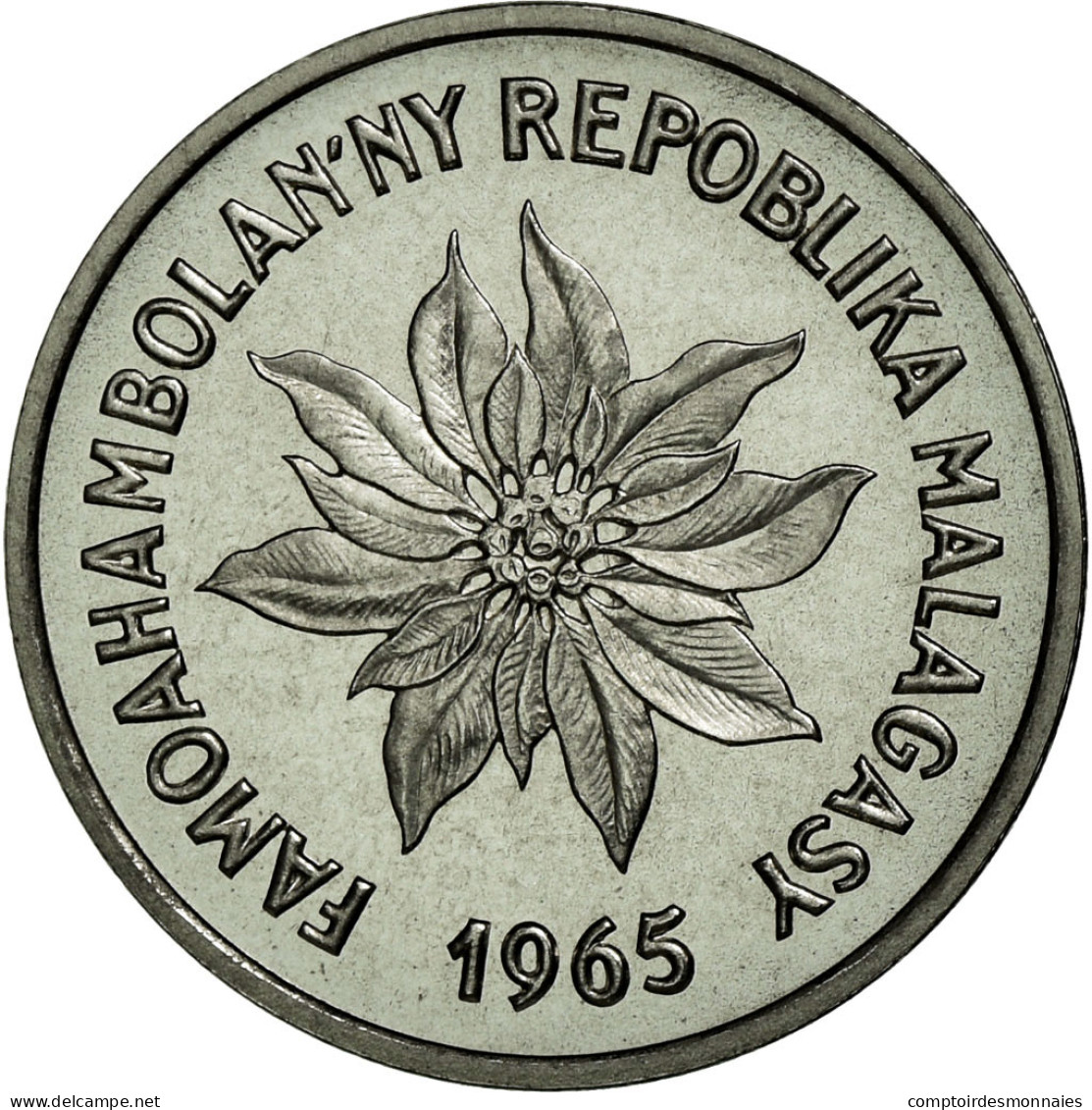 Monnaie, Madagascar, Franc, 1965, Paris, FDC, Stainless Steel - Madagascar