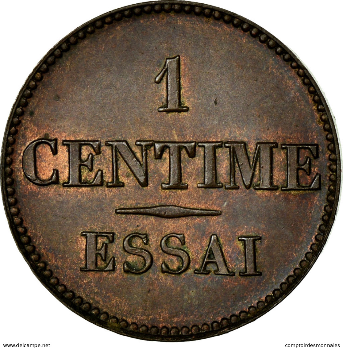 Monnaie, France, 1 Centime, SUP, Bronze, Gadoury:80 - Essais, Piéforts, épreuves & Flans Brunis