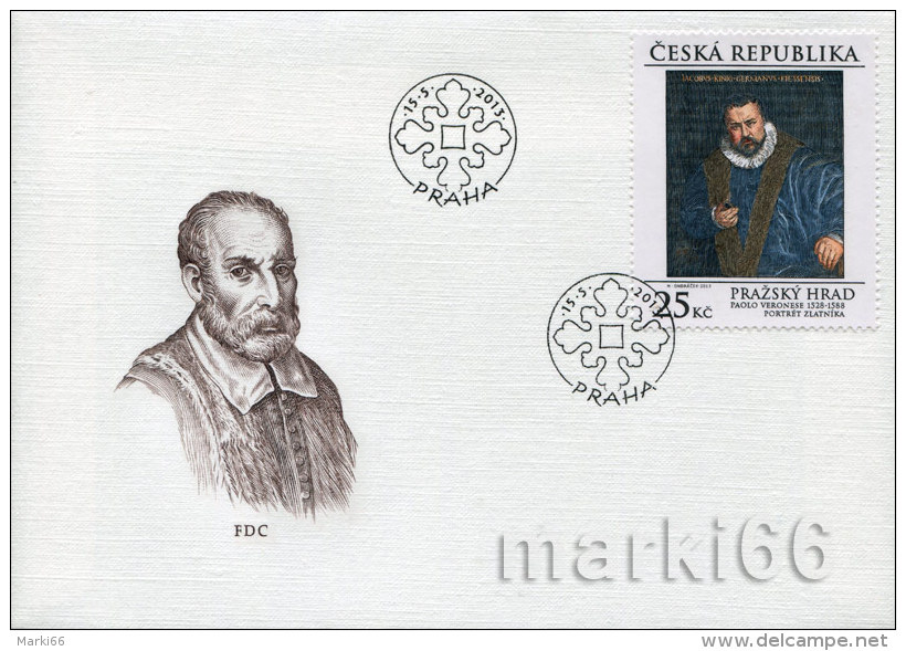 Czech Republic - 2013 - Art Of Prague Castle - Paolo Caliari Veronese By Jakob Konig - FDC (first Day Cover) - FDC